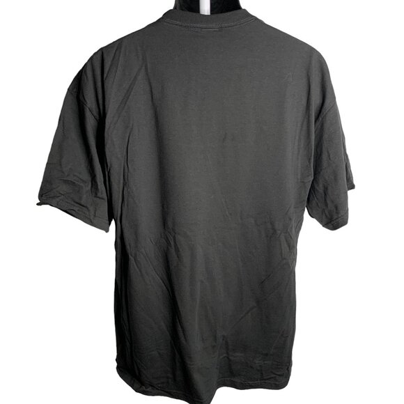 Psychedelic Rainbow Leaf T Shirt XL Black Crewneck Cannabis Weed Short Sleeves - Picture 4 of 6